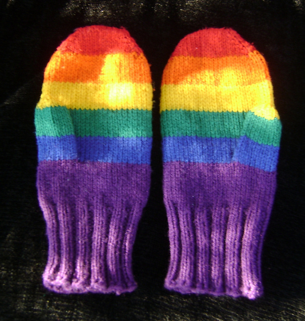 Rainbow Mittens