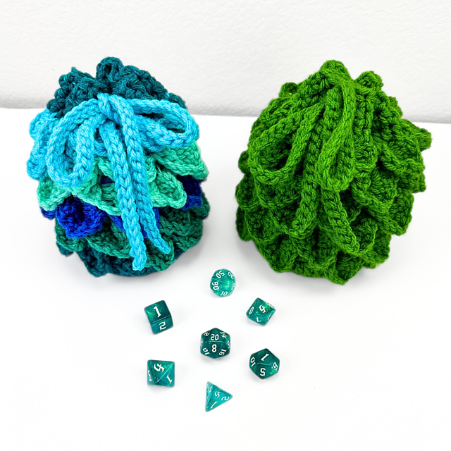 Crochet Dragon Scale Dice Bag Pattern Free Ravelry: Dragon Scale