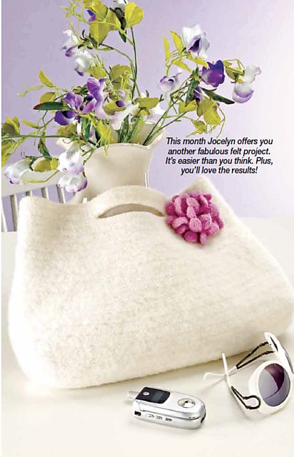 Pretty Petals Felted Handbag