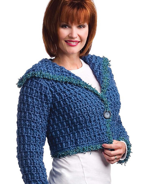 Wide-Collar Wrap Jacket