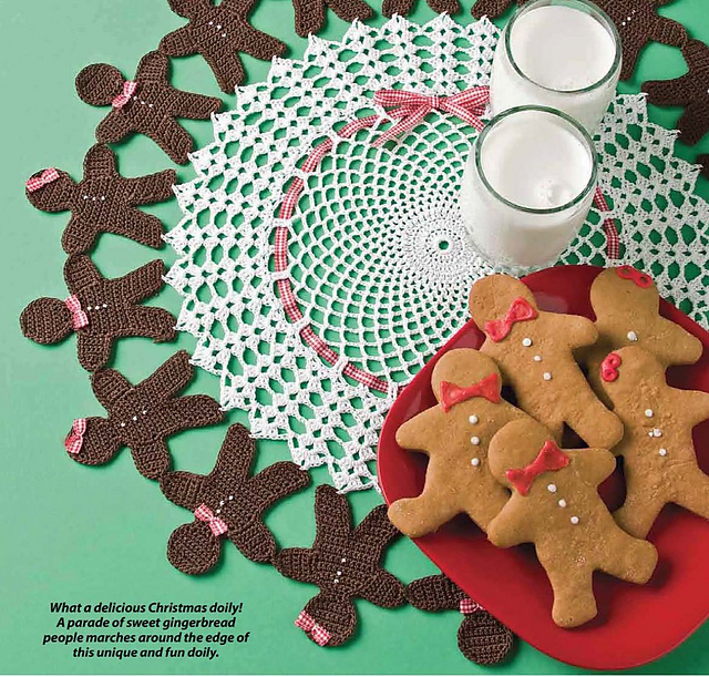 Gingerbread People Doily