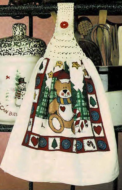 Christmas Teddy Bear Towel