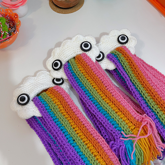 Rainbow Barf Scarf