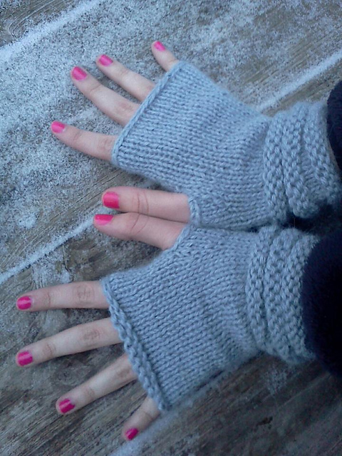 Alpaca Fingerless Mitts