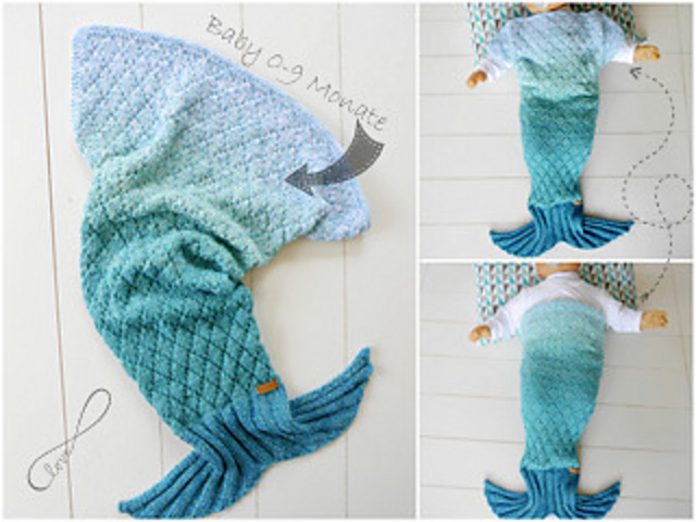 Baby Blanket - LITTLE MERMAID - No.164E