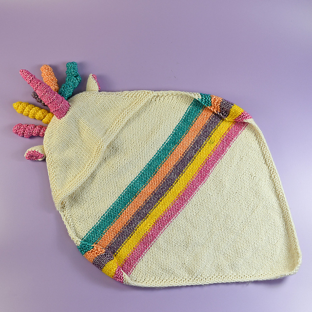 Unicorn Hooded Baby Blanket