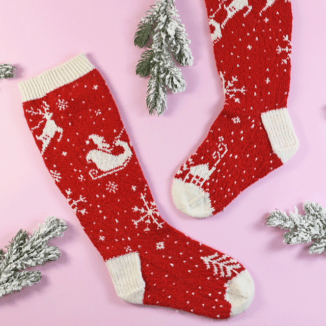 Christmas Scene Socks