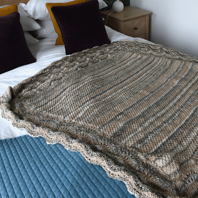Irish Moss Stitch Blanket