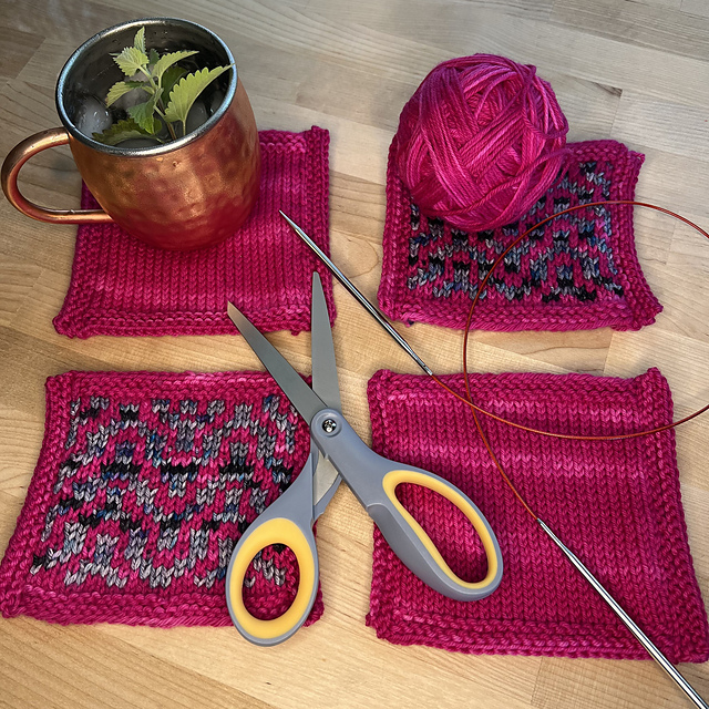 Steek a set of Coasters
