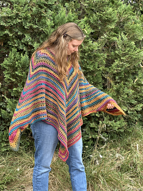 Butterfly Poncho - 7157