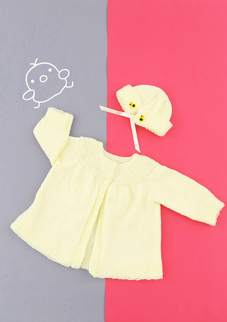 Ravelry: Rory Baby Cardigan and Bonnet pattern by Yarnsmiths