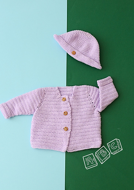 Bobbi Cardigan and Hat - 7027