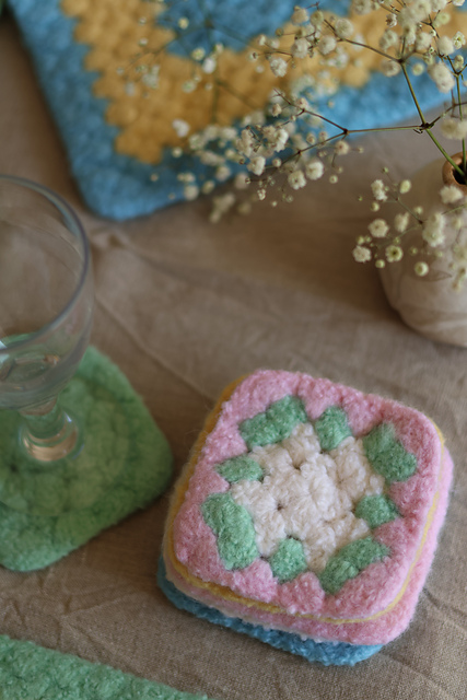 Felted Placemats and Coasters