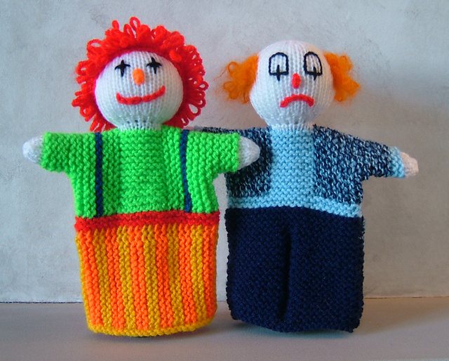 Glove puppets: Send in the Clowns