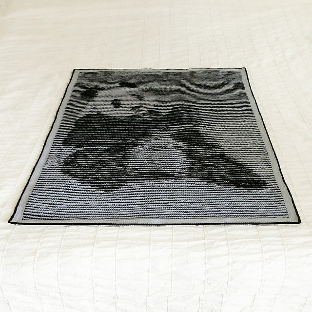 Panda Illusion Baby Blanket