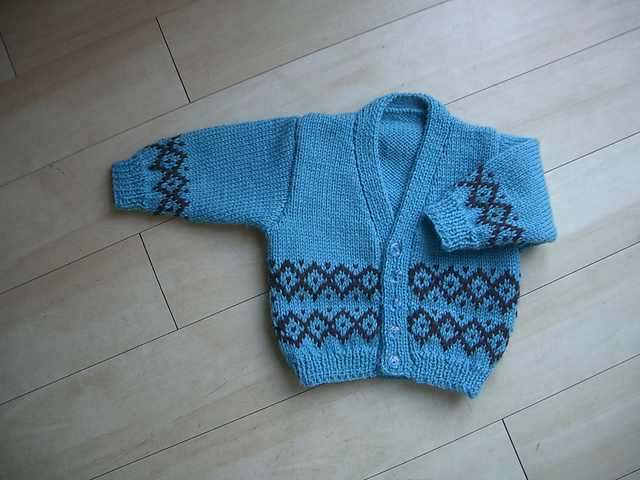 Fair Isle Border Cardigan