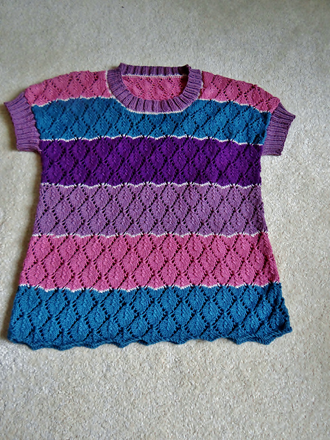 Stripe Leaf Top