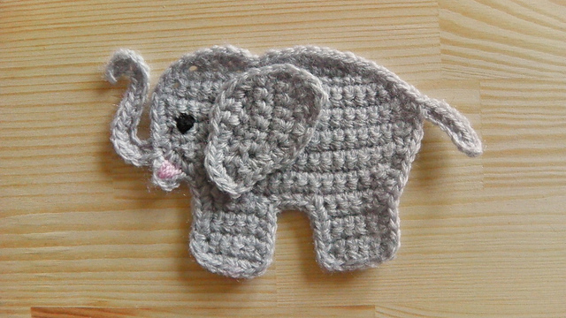 Elephant appliqué / Elefant Aufnäher Applikation