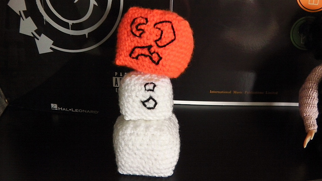 Minecraft Schneegolem Amigurumi / snow golem