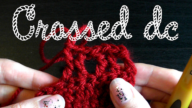 Crossed double crochet / Kreuzstäbchen