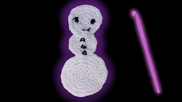 Schneemann Aufnäher