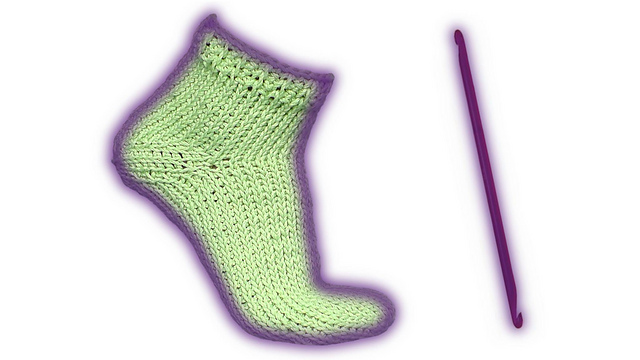 Wooly Tricks tunisian socks