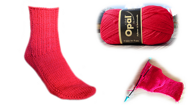 Die 2 Nadel Socke