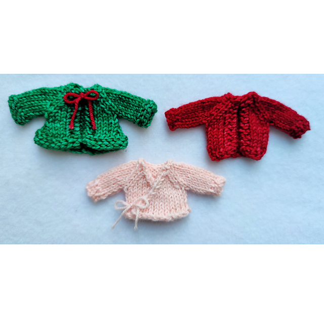 Tiny Cardigan Sweater Ornaments