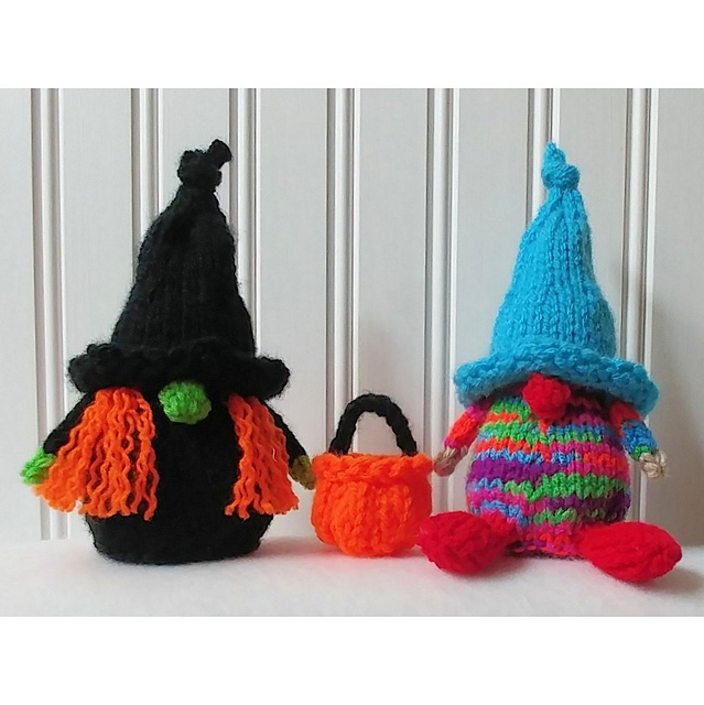 Halloween Baby Gnomes: Witch and Clown