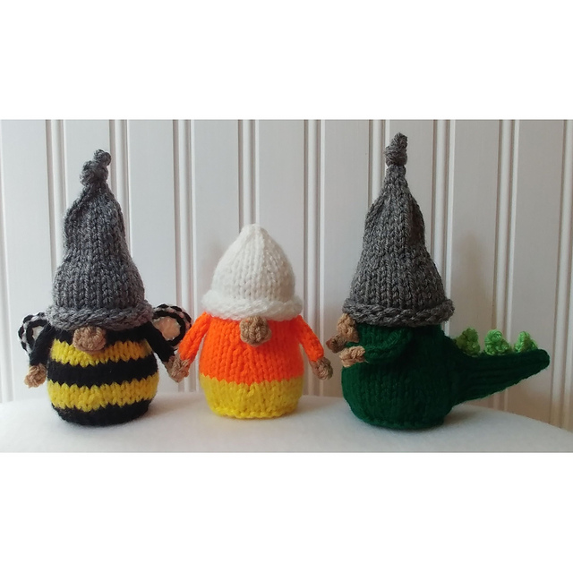 Halloween Baby Gnomes: Bee, Candy Corn, Dinosaur