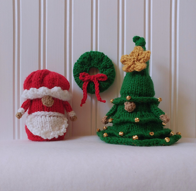 Christmas Baby Gnomes - Mrs. Claus, Tree, Wreath