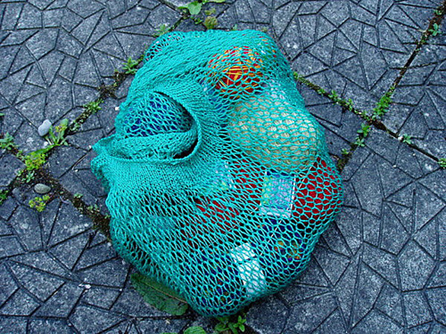Emerald string bag