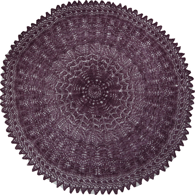 Begonia and Rose Shawl