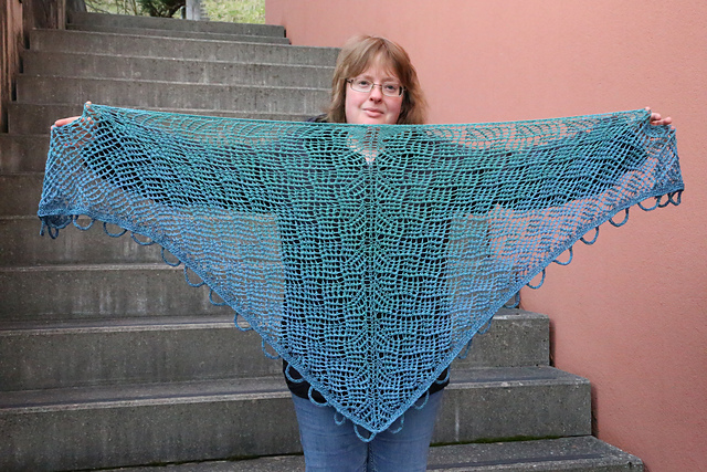 Mermaid on the Beach Shawl