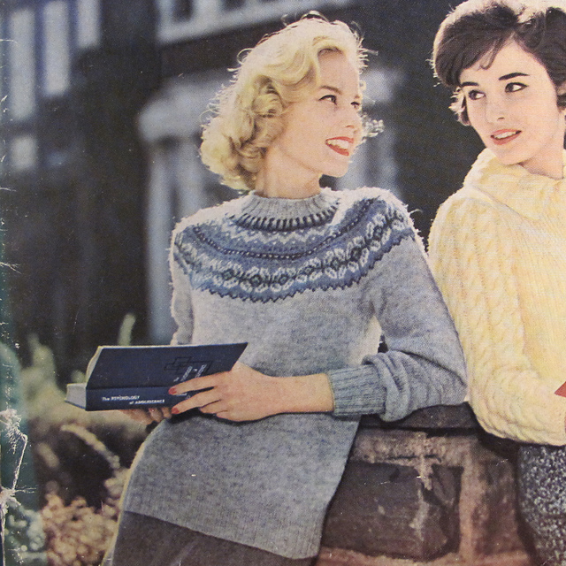 755-67 Fair Isle Yoke Pullover