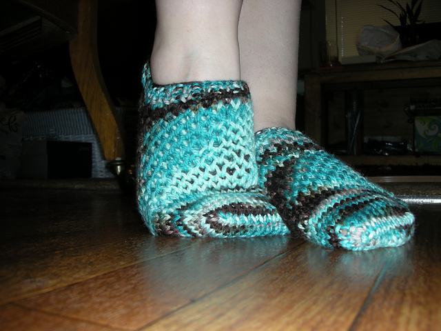Underwater Basketweave Socks