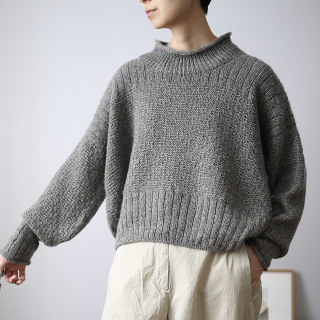 Y's HAND STITCH KNIT PULLOVER グレー2 Ravelry: Citta sweater pattern by Rui Yamamuro