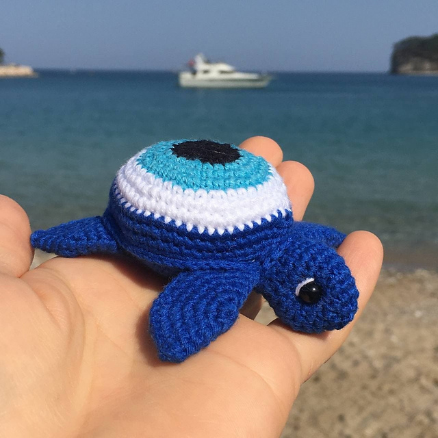 Evil eye protection turtle