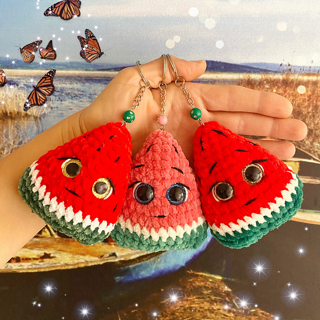 Watermelon keychain