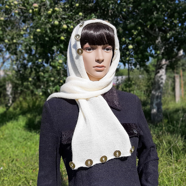 Convertible scarf Milky