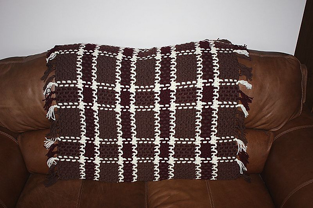 Chunky Woven Crochet Blanket