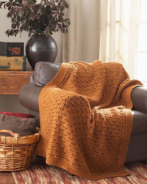 Peacock Feathers Afghan