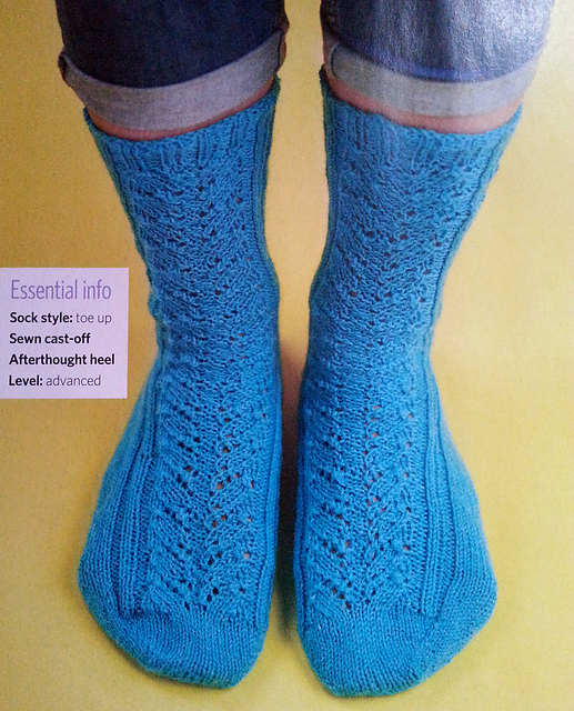 Blue Toe Up Socks