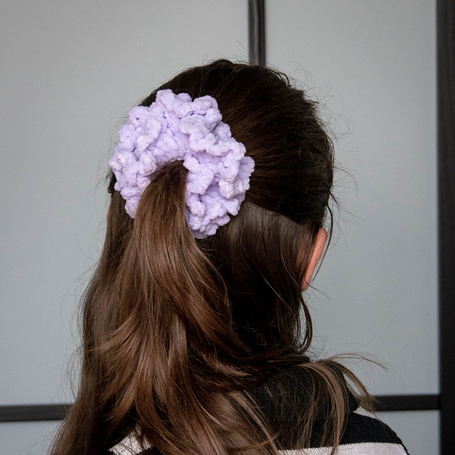 Coral Scrunchie
