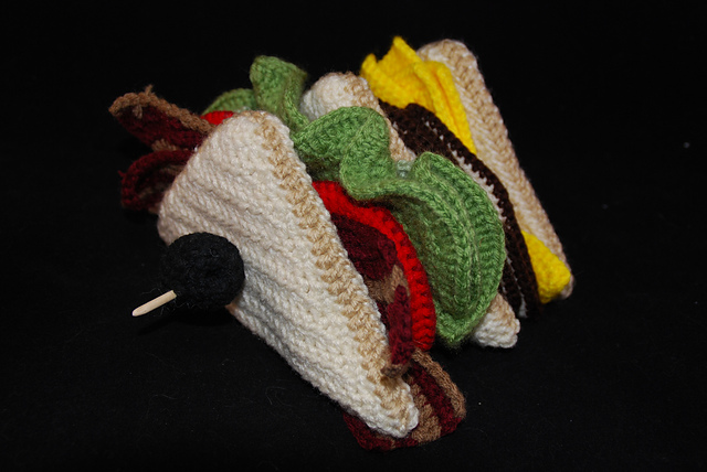 Crochet Club Sandwich