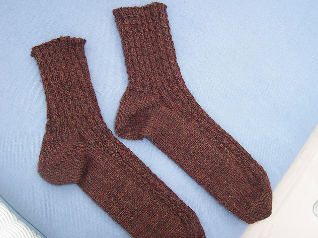 Twisted Rib Benefit Dinner Socks
