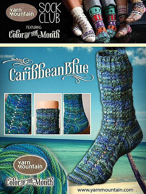 Caribbean Blue Socks