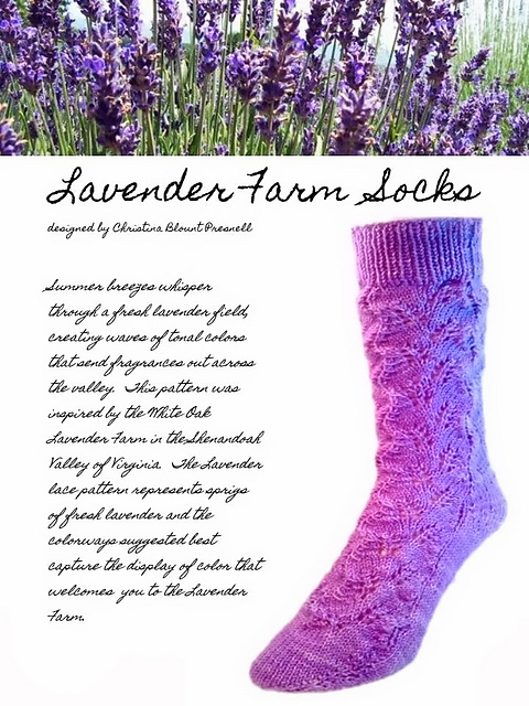 Lavender Farm Socks