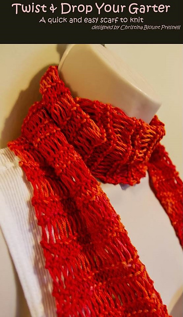 Twist & Drop your Garter scarf