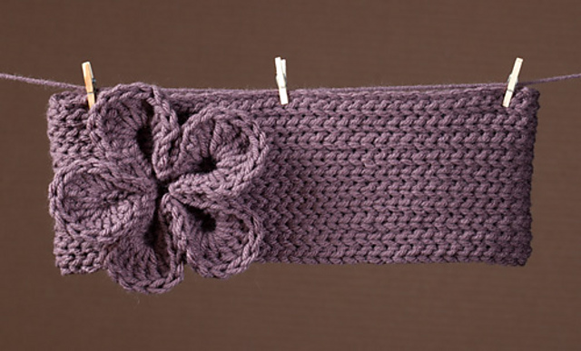 Just Like Knit Headband with Flower